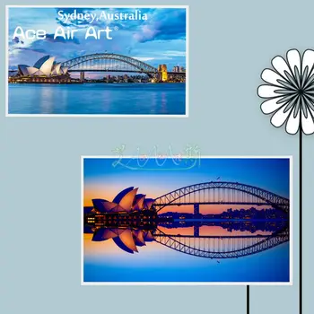 Kuulus Austraalia Turismiobjekt 5D DIY Diamond Maali Täis Puurida Sydney Harbour Bridge Ja Ooperimaja New South Wales
