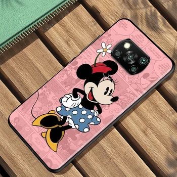 Kuum Miki Hiir Disney Xiaomi Poco X3 NFC M3 M2 X2 F3 F2 Pro C3 F1 Mi Mängida Mix 3 A2 A1 6X 5X Must Telefoni Juhul Katta