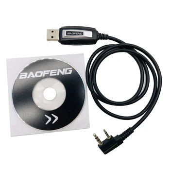 Kõrge Kvaliteediga Baofeng Walkie Talkie Lisaseadmed-USB-Programmeerimine-Kaabel Koos Tarkvara CD-kahesuunaline Raadio UV-5R BF-888S UV-82