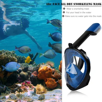 Lapsed Täiskasvanud Sukeldumisega Mask kogu Nägu Snorkeling Veealune Anti Udu Snorkeling, Sukeldumine Mask Ujumine Harpuunide