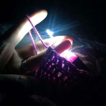 LED Kudumise Töövahendeid kudumisvardad Uus 12 1 süttib heegelnõelad Laetav USB DIY Kampsun Kudumine Õmblemine Tarvikud