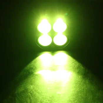 LEEPEE 3-Tolline Led-töövalgustus Riba Auto Udutuli Valge/Kollane Mootorratta Sõidu Tuled Ruut Tähelepanu keskpunktis 12V 24V