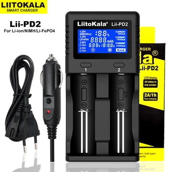 Liitokala Lii-PD4 Lii-PD2 LCD 3.7 V/1.2 V NiMH 18650 18350 18500 21700 20700 26650 Laadida Liitium Aku Laadija