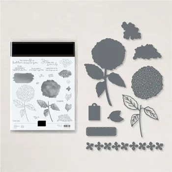 Lill, Metalli Lõikamine Sureb ja Templid Šabloonid DIY Scrapbooking Dekoratiivne Reljeef DIY Paber-Kaardid