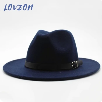LOVZON 2021 Uus Talv Sügis Imitatsioon Villaseid Naiste, Meeste Daamid Fedoras Top Jazz Müts Euroopa Ameerika Ring Mütsid Pallija Mütsid