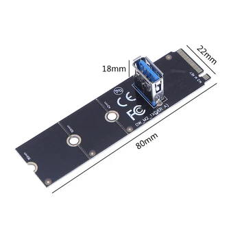 M. 2 NGFF PCI-E X16 Pesa Konverteri Adapter Graafiline Kaevandamine Ärkaja Kaardi USB3.0 Pordi pikenduskaabel jaoks BTC MInning