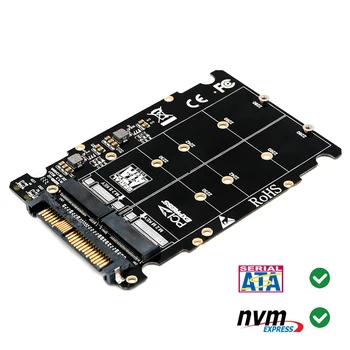 M2 SSD, et U. 2 Adapter 2 in 1 M. 2 NVMe Klahv B/M NGFF SSD PCI-e U2 SFF8639 Adapter PCIe M2 Converter Lauaarvuti