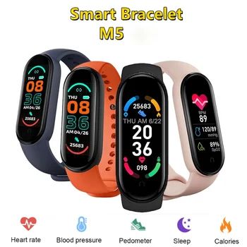 M5 Nutikas Käevõru Watch Band Fitness (Südame Löögisagedus, vererõhk Traker Sport Veekindel Smart Wristbands IOS Android