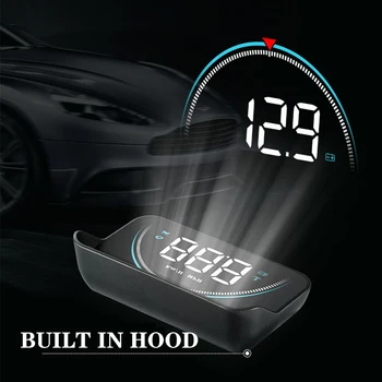 M8 Auto HUD Head Up Display OBDHUD 3.5 Tolline Uus OBD Temperatuuri p / MIN lubatud kiiruse ületamise Hoiatus Pinge Häired Värviline LED Ekraan