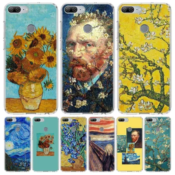 Maalid Tähine Öö (Van Gogh ' i Telefoni puhul Huawei Honor 10 9 20 7A 7X 8A 8S 8X 9X Pro Lite Y5 Y6 Y7 Y9S 2019 10i 20i Coque C