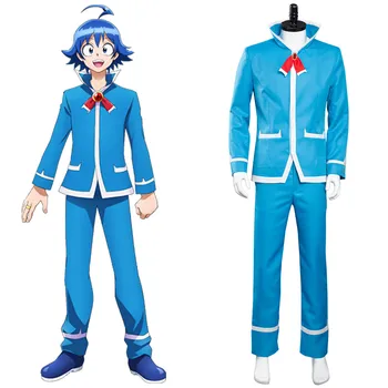 Mairimashita! Iruma-kun Osamu Nishi Cosplay Iruma Suzuki Kostüüm Blue koolivormid Sobiks Halloween Kostüümid