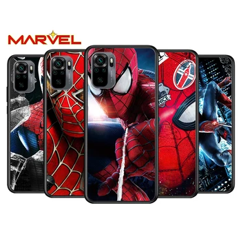 Marvel Spiderman jaoks Xiaomi Redmi Lisa 10 10S 9 9T 9S 9Pro Max 8T 8Pro 8 7 6 5 Pro 5A 4X 4 Pehme Must Telefon Kohtuasjas