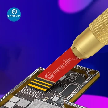 Mehhaanik Fonekong Punane Tera Vasest Leht, mis on iPhone CPU Liimi Eemaldamise Mobiiltelefoni NAND Baseband CPU Eemalda Tööriist