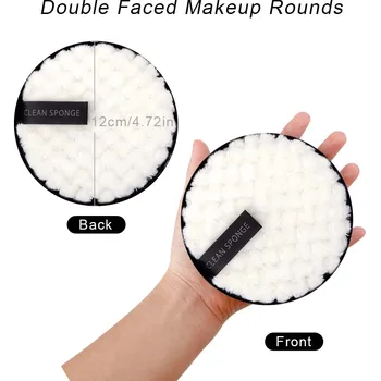 Meik Remover Korduvkasutatavad Puff Pestav Vatipadjad Microfiber Lapiga Make-Up Kettad Nägu Purgis Puhtamaks Pehme Naha Hooldus Vahendid