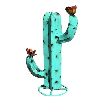 Metal Art Metal Cactus Skulptuuride Aed Õue Skulptuur Kodu Deco Jardin Decor Exterieure Cactus Kujud Ja Skulptuurid Jardin