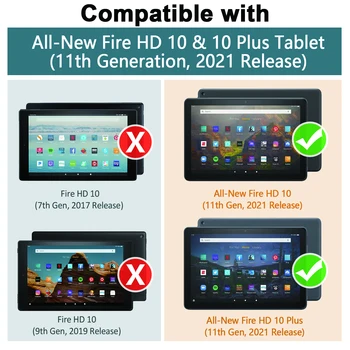 Mitme Kordne Tablett Kindle Fire HD 10 Juhul 2021 Smart Funda Tulekahju HD10 2021 Tule HD 10 Pluss 11. Gen Kaas koos Pliiats