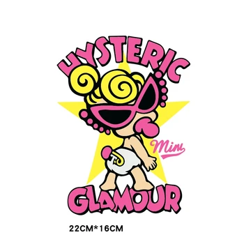 Mood Hysteric Tüdrukud Plaastrid DIY T-särk, jakk Naiste Raud Plaaster soojusülekande Kleepsud Riided Applique Märgid