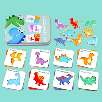 Mustrite Mäng Puidust Tunnetus Puzzle Kaardid, Mänguasjad Montessori Varajase Hariduse Puzzle Mänguasi Beebi Lapsed Aim Mängu Kaarte, Uus