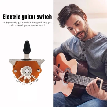 Muusikaline Instrument Kitarr 5-way Toggle Tooni Lüliti Lüliti jaoks S SQ Electric Guitar Varuosade Must Nupp