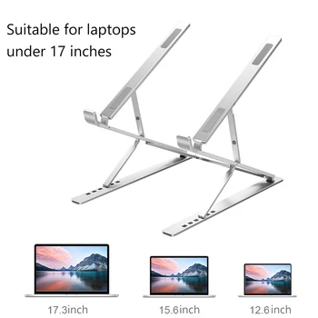 N8 Kokkupandav Sülearvuti Ärkaja Omanik Alumiinium Kõrgus Reguleeritav Stand Kaasaskantav Sülearvuti Tablett Toetust 12.6-17.3 tolli