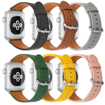 Nahast Rihm Apple Vaadata 38mm 40mm 42mm 44mm Watchband Käevõru Apple Watch Band Serise 6 SE 5 4 3 2 1