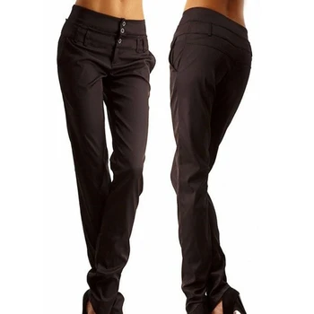 Naiste Pliiats Püksid 2021 Sügisel Kõrge Vöökoht Daamid Office Vabaaja Püksid Naiste Slim Bodycon Püksid Elastne Pantalones Mujer