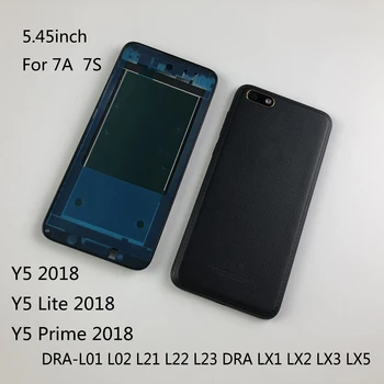 Näiteks Huawei Honor Y5 Lite Y5 Peaminister Y5 2018 LCD Korpus Ees Plaat, Keskmine Raam+Aku Kate Tagasi Juhul+Power Helitugevuse Nupud+logo