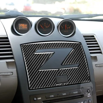 Näiteks Nissan 350Z Z33 2003-2009 Tõeline Must Carbon Fiber Kleebis Rool Keskse Kontrolli Käik Interjööri Set Auto Tarvikud