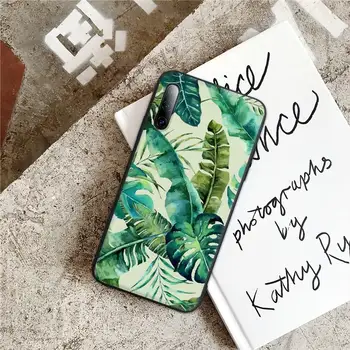 Palm Tree Lehed Taim, Lill, Telefon Case For Samsung Galaxy S9 S10 S20 S21 S30 Plus Ultra S10e S7 S8 Silikoonist Kate