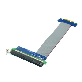 PCI-E 4X kuni 16X laiendamine pehme kaabel 4X PCI-E 16X graafika Ärkaja Kaardi adapter kaabel 4X kuni 16X kaabel 4pin Power Cable