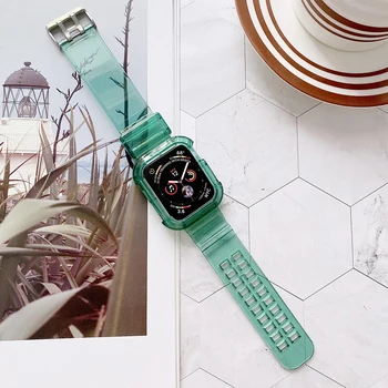 Plastikust Watchband Apple Watch 6 5 Esiliistu 44mm 40mm Iwatch 42mm Seeria SE 4 3 Rihm ümber Randme Tarvikud Aasa Käevõru Asendamine