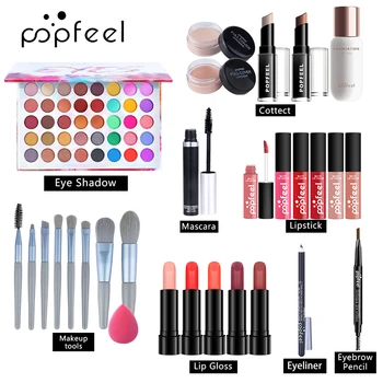 POPFEEL 29Pcs Make-Up Kosmeetika all-in-One Komplekt mitmeotstarbeline Ilu Kit koos Kingituste Kott -KIT003F