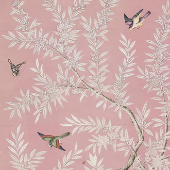 Prantsuse Chinoiserie Seina Art Lõuend Maali Hiina Linnud Plakat Peonies Cherry Blossom Aasia Traditsioonilise Trükib Kodus, Tuba Decor
