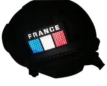Prantsusmaa Lipu Multicam IR Taktikaline Plaaster Infrapunakiirgust Peegeldav Sõjalise Sildid Pääsme FRA prantsuse mehed Õla Armband Applique