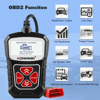 Professionaalne OBD2 Scanner KW309 Anto Koodi Lugeja Auto OBD Diagnostika skanneri Auto Check Engine light tööriistad Multi-Language