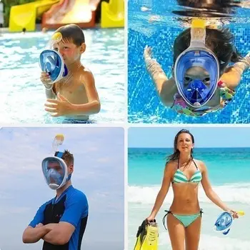 Professionaalne Scuba Diving Mask Veealune Anti Udu Sukeldumisvarustus Mask Kogu Nägu Snorkeling Mask Täiskasvanud Lapse Ujumise Mask