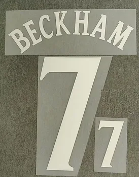 Pu materjalist 2002 Beckham Owen Nameset Kohandada mis Tahes Nimi, Number Trükkimine Jalgpall Plaaster Badge)