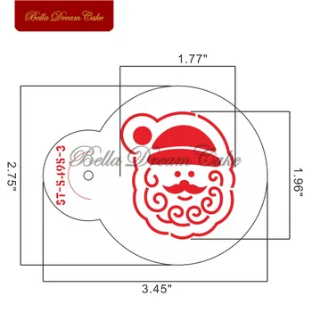 Puu Santa Jõulud Disain Küpsised Šabloon Macaron Kohvi Šabloonid Joonis Malli Kook Hallituse Kook Dekoreerimiseks Vahendid Bakeware