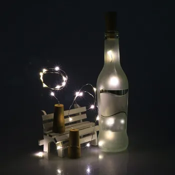 Päikese veinipudeli Korgi Kujuga String Tuli 10 LED Öö Haldjas Valguse Lamp Super ere Väljas Pool Pulm Kodu Kaunistamiseks