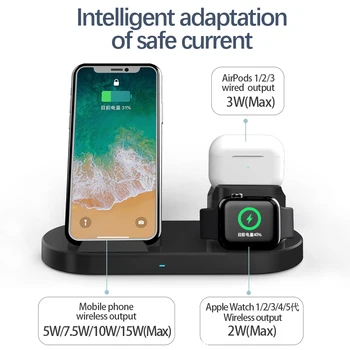 Qi Juhtmevaba Laadija Seista 3in1 15W Kiire Laadimine Dokk Samsung S20 iPhone 11 Juhtmevaba Laadimise Apple Watch 6 5 4 3 Airpods