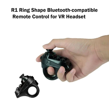 R1 Ringi Kuju Bluetooth-ühilduva VR pult Wireless Gamepad Mobiiltelefoni VR Peakomplekt Tabletid Selfie Nutikas Seade