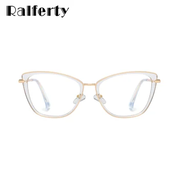 Ralferty 2021 Kõrge Kvaliteedi Selge Prillid Naiste Prillidega Raami Anti Sinine Valgus prilliraamid 0 Dioptri Kevadel Optiline Klaas