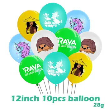 Raya ja Viimane Draakon Latex Balloon Teema Banner Sünnipäeva Õhupallid Kids Sünnipäeva Kaunistamiseks Beebi Dušš Õhupallid