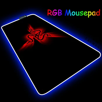 RGB Arvuti Helendav Gaming Mousepad Värvikas Suur Hõõguv LED Pikendada Valgustatud Klaviatuur Tekk Laua Mat Hiir Razer Pad