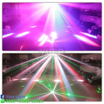 RGBW 4IN1 LED Liblikas Tuled DMX512 Etapil Laser tähistaeva Efekti Projektor Koos puldiga Jaoks Disko DJ Prom Pool Bar