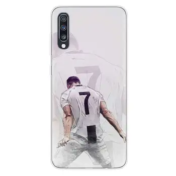 Ronaldo Jalgpalli KM7 Tagasi TPÜ Case For Samsung Galaxy A71 A51 A70 A50 A10E A20E A30 A20 A10 A40 A7 A9 A8 A6 Pluss 2018 Kate