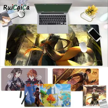 RuiCaiCa Lihtne Disain Genshin Mõju zhongli Silikoon suur/väike-Pad Hiire Mäng Kummist PC Computer Gaming mousepad