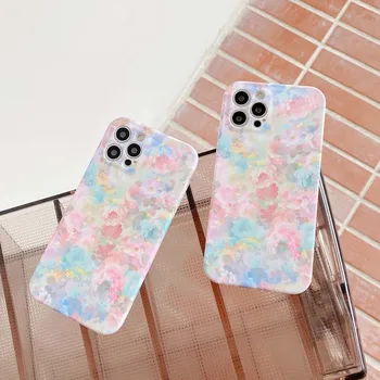 Ruut Lilled pehme telefoni case For iPhone 12 Pro Max 11 Pro MAX X XS XR 7 8 plus SE 2020 Kaitsta tagakaas