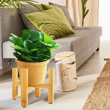 S/M/L/XL Puidust Taim Seista Vastupidav Lill, pajalapp puidust taim seista Tugev, Vastupidav looduslik käsitsi valmistatud bambusest Home Decor
