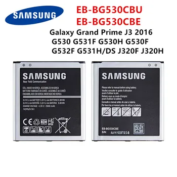 SAMSUNG Orginaal EB-BG530CBU EB-BG530CBE 2600mAh Aku Samsung Galaxy Grand Peaminister J3 2016 G530 G531F G530H G530F G532F